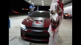 ART THE CLOWN FINDS A SCATPACK MUST WATCH PART 1halloween skit clown hellcat viralvideo [upl. by Avictor]