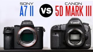 Sony A7 II Vs Canon 5D Mark iii Comparison [upl. by Shifra]