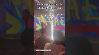 Bad Bunny disfrutó del show de Jowell y Randy en la boda de Noah Assad 🔥 youtubeshorts badbunny [upl. by Michaeline341]