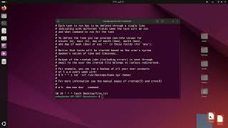 Schedule task in linux with crontab [upl. by Nyrraf]