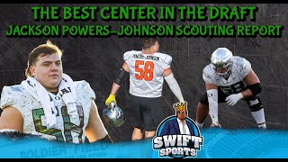 Best Center in NFL Draft  Jackson PowersJohnson Scouting Report  Bears [upl. by Erimahs]