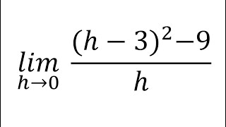 limit of h329h as h approaches 0  calculus 1  limit question solution [upl. by Cyma65]