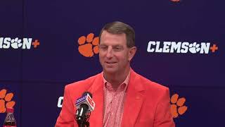 Swinney Early Signing Day Press Conference  Part 1 [upl. by Eeralih]