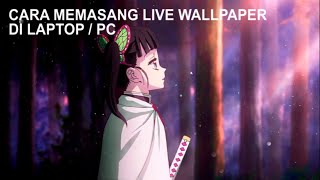 CARA MEMASANG LIVE WALLPAPER DI WINDOWS 7 PC  LAPTOP MUDAH [upl. by Fiester]