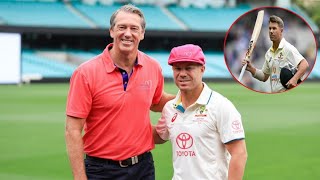 Australian cricket great Glenn McGrath urges David Warner to go out on a high in his final Test [upl. by Adnima92]