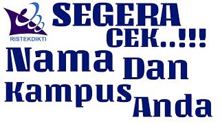 CARA CEK DATA MAHASISWA PADA FORLAP DIKTI [upl. by Anstice]