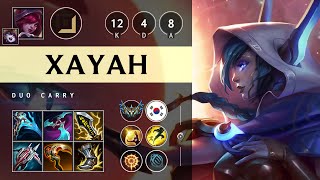 Xayah ADC vs Ezreal Quadra Kill Dominating  KR Challenger Patch 1416 [upl. by Schenck169]