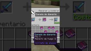 Los mejores encantamientos para tu espada en Minecraft minecraft tips viralvideo [upl. by Eenad]