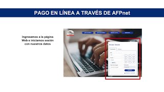 Guía de pago AFPnet ¿Cómo hacer el pago en línea a través de AFPnet [upl. by Yleek]