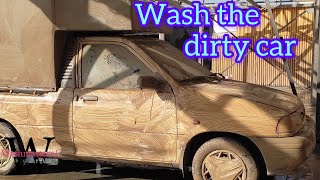 Car wash the dirtiest car and how to clean the car as if the car came from the front line😱😱😰😰😰 [upl. by Cirederf]