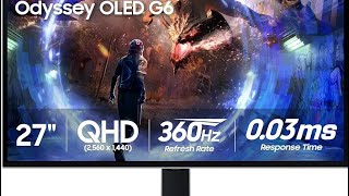 SAMSUNG 27Inch Odyssey G6 G60SD amazon T̈V [upl. by Ahsinnor]