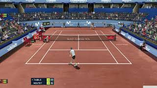 Alejandro Tabilo VS Corentin Moutet  ATP 250 SANTIAGO  Tennis Elbow 2013  Gameplay [upl. by Elli639]