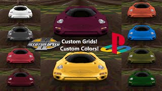 Need for Speed 2 PSX  Custom Grid Colors and More [upl. by Jerrol]