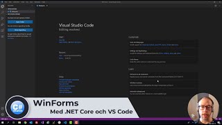 WinForms med NET Core amp Visual Studio Code [upl. by Gleeson]