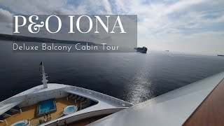 Is the balcony big enough Take a tour of our Deluxe Balcony cabin on PampO Iona [upl. by Humpage]