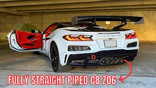 Heres What A 12000 Exhaust Sounds Like On A C8 Z06 [upl. by Zaccaria]