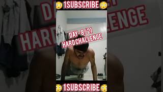 Day8🤯 Hard day challenge 💪🤯 motivation morningworkout hardwork 21daysviralchallenge [upl. by Ikey23]