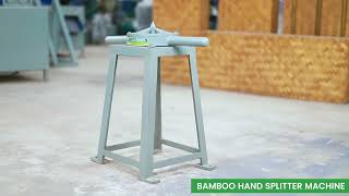 Bamboo Hand Splitter Machine [upl. by Corissa]