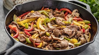 How to Make 20 Minute Steak Fajitas [upl. by Leblanc]