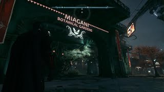 BATMAN ARKHAM KNIGHT Miagani Botanical Gardens Militia Checkpoint [upl. by Coady]