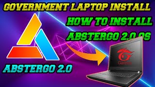 Government Laptop install abstergo 2o os in தமிழ்ABSTERGO2O install  ABSTERGO GAMING [upl. by Ire]