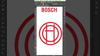 Bosch Logo Design In Illustrator illustrator adobeillustratortutorial illustratortechniques [upl. by Lenhart944]