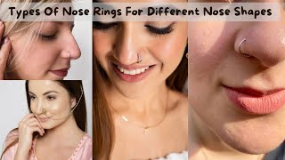 6 Different Types Of Nose RingsPins For Different Nose Shapes [upl. by Bennink]