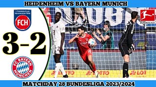 Heidenheim vs Bayern Munich 32  Matchday 28 Bundesliga 20232024 [upl. by Adnorahs240]