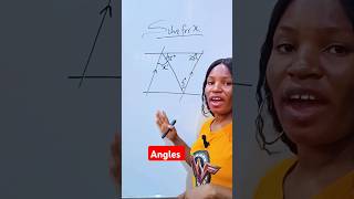 Solve for x in the diagram Angles formed by parallel lines mathshorts maths mathematics [upl. by Neetsirhc]