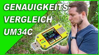 Mit kalibriertem Messgerät VERGLICHEN ⚡️UM34C USB Tester [upl. by Mario]