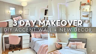 COMPLETE DIY BEDROOM MAKEOVER ON A BUDGET  START TO FINISH BEDROOM TRANSFORMATION [upl. by Ennaeirb]