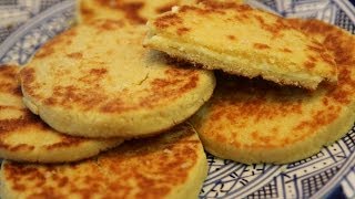 Harcha  Moroccan Semolina Bread Recipe  CookingWithAlia  Episode 310 [upl. by Ordnagela]