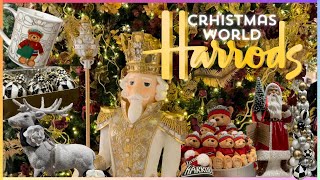 HARRODS  CHRISTMAS Decorations in London  4K [upl. by Rosenthal]