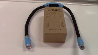 LUXJET Rechargeable AroundTheNeck Book Light Review [upl. by Thurston]