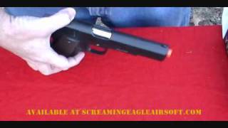 UKARMS YT385 M1911 Airsoft handgun Review [upl. by Almeeta687]