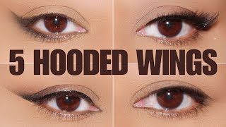 5 Ways To Do Wingless Wing Eyeliner on Hooded Eyes [upl. by Rasia995]