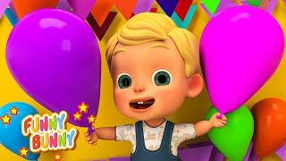 Blow Balloons with family Song  Funny Bunny  नर्सरी राइम्स और बच्चों के गाने IND [upl. by Fae949]