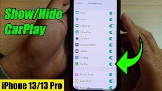 iPhone 1313 Pro How to ShowHide CarPlay [upl. by Rusticus]