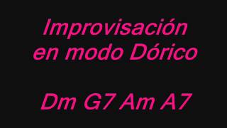 Pista Escala Dórica en Dm  por Jesús Amaya [upl. by Ariane]