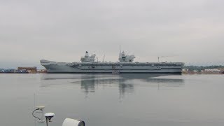 HMS Queen Elizabeth Takes To The Seas  Forces TV [upl. by Lukasz]