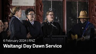 Waitangi Day Dawn Service  06 February 2024  RNZ [upl. by Schalles442]