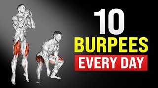 Do 10 Burpees Every Day and This Will Happen to Your Body [upl. by Asilla33]