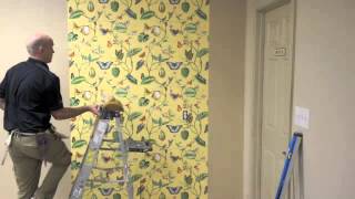 How To Hang Wallpaper by Mahones Wallpaper Shop [upl. by Silyhp89]