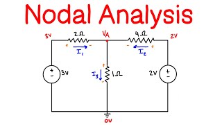 Nodal Analysis for Circuits Explained [upl. by Downey]