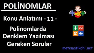 Polinomlar Konu Anlatımı 11  Bölmenin Denklemini Yazma [upl. by Seaver]