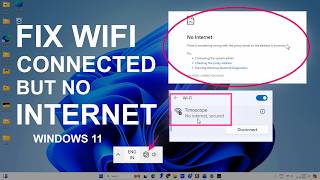 Fix WiFi Connected But No Internet Access on Windows 11  Easy Ways [upl. by Neyr]