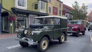 RAW FOOTAGE OF DRIFFIELD ROAD RUN THROUGH THE TOWN CENTRE Driffield Steam Rally 2023 [upl. by Aicilas]