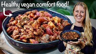 Healthy Vegan Hungarian Goulash 💪 oilfree  glutenfree  easy [upl. by Frechette]