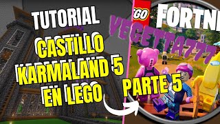 Tutorial castillo de Vegetta777  Karmaland 5 en Lego  parte 5 [upl. by Garrott]