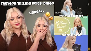 REACTION TAEYEON KILLING VOICE ON DINGO [upl. by Miarhpe]